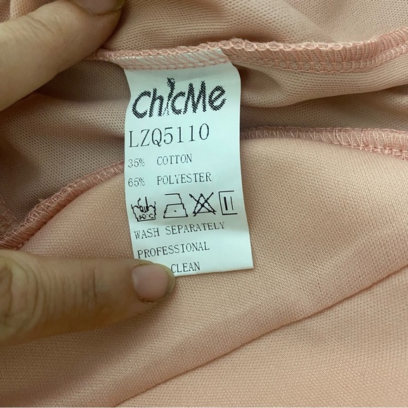 Women’s Chic Me Top Blouse Color Pink Size Large - Picture 12 of 14